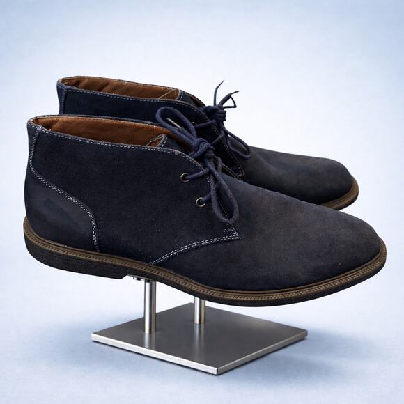 G.H. Bass Men’s Radley Navy Suede Chukka Ankle Boots Booties 10 main image 5